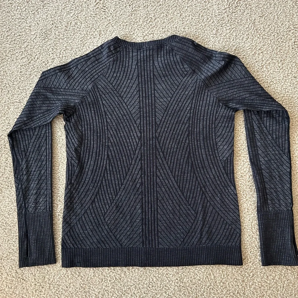 Lululemon Rest Less Pullover Sweater - Aeriel Current Black / White - Picture 3 of 8